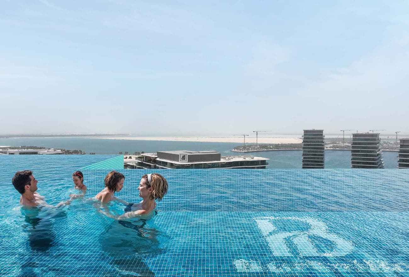 Bab Al Qasr Canal View Residence 22 amenity Swimming Pools in Al Raha Beach, Abu Dhabi, by Burtville Developments
