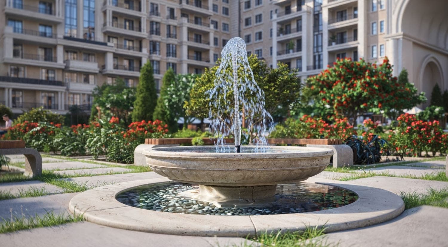 Bab Al Qasr Garden Residence 66 amenity Community Garden - Masdar City, Dubai - by Burtville Developments