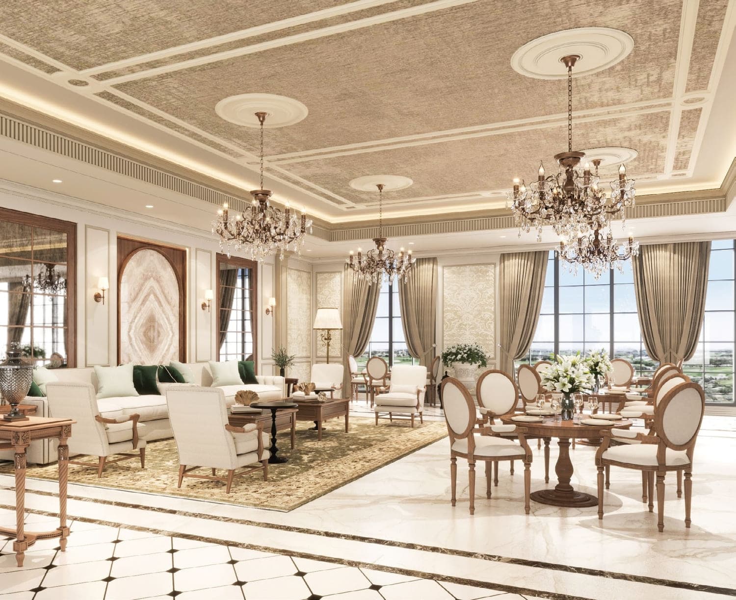 Bab Al Qasr Garden Residence 66 amenity Indoor Lounge - Masdar City, Dubai - by Burtville Developments