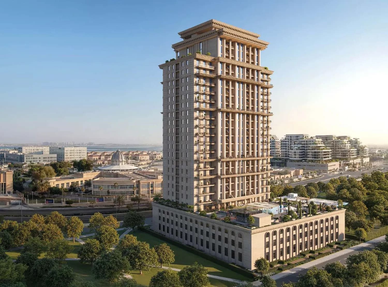 Bab Al Qasr Royal 28 exterior view - Abu Dhabi, Dubai - by Burtville Developments