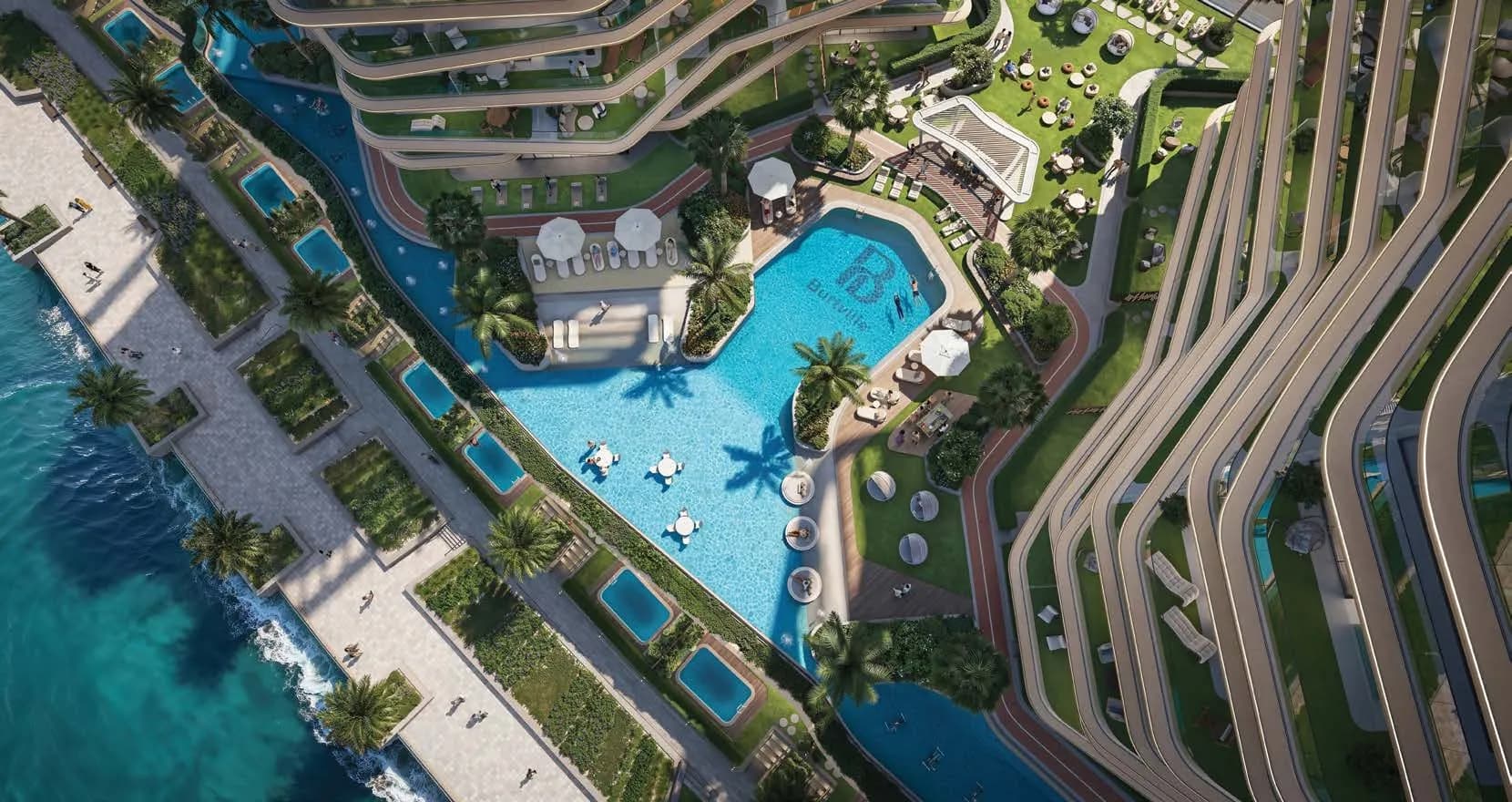 Bab Al Qasr Sea View Residence 51 amenity Infinity Pool - Abu Dhabi, Dubai - by Burtville Developments