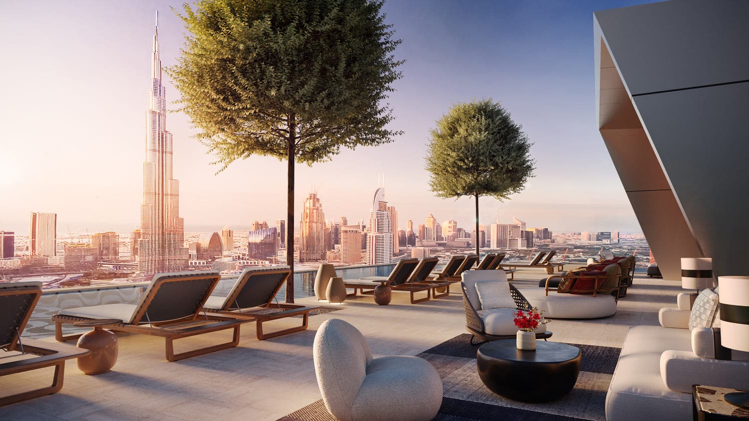 Baccarat Residences amenity Infnity Pool - Downtown Dubai, Dubai - by H&H Development