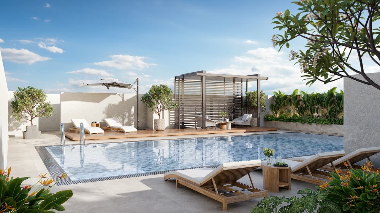 Barajeel Towers amenity Swimming Pool - Al Rashidiya 1, Dubai - by GJ Properties