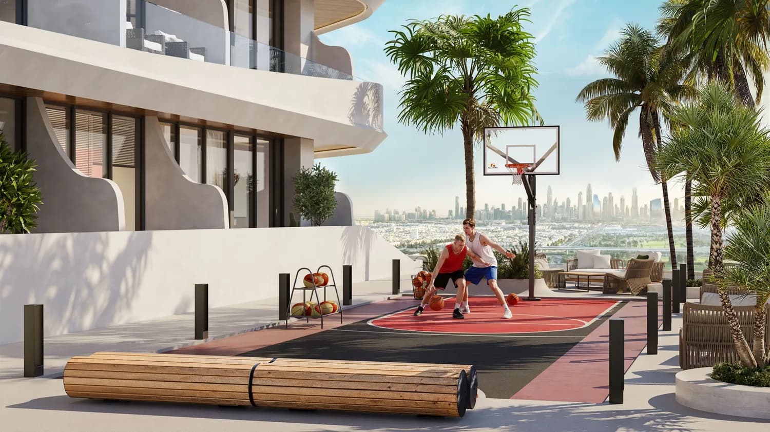 Barari Gate by ADE amenity Basketball Court - Majan, Dubai - by ADE Properties