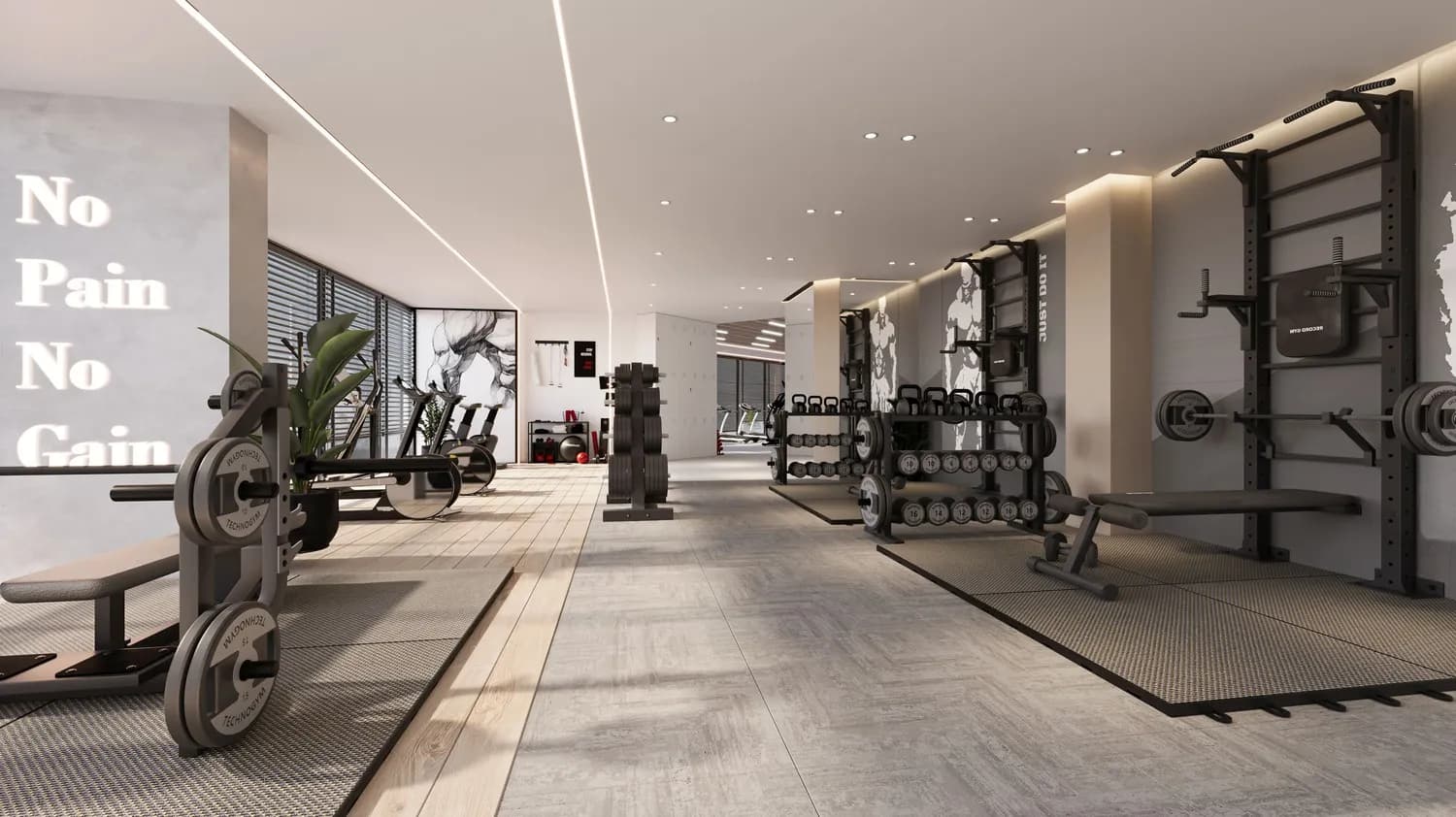 Barari Gate by ADE amenity Indoor Gym - Majan, Dubai - by ADE Properties