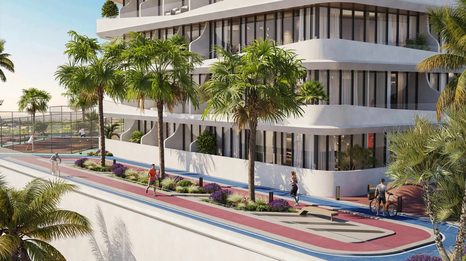 Barari Gate by ADE amenity Jogging & Bicycle Track - Majan, Dubai - by ADE Properties