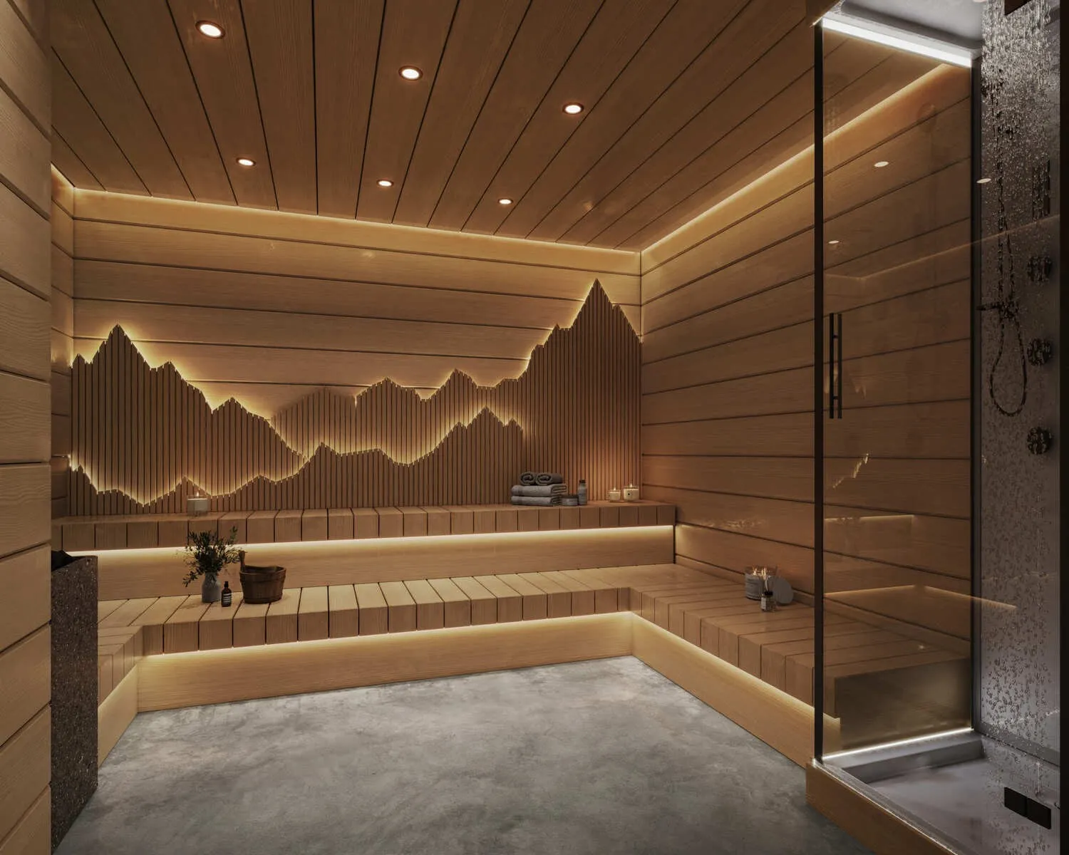 Barari Gate by ADE amenity Sauna - Majan, Dubai - by ADE Properties