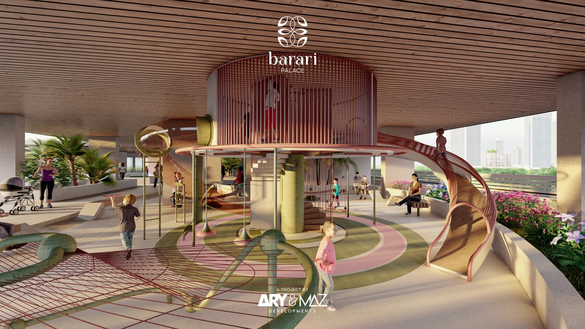 Barari Palace amenity Kids Play Area in Wadi Al Safa 3, Dubai, by ARY & MAZ Developments