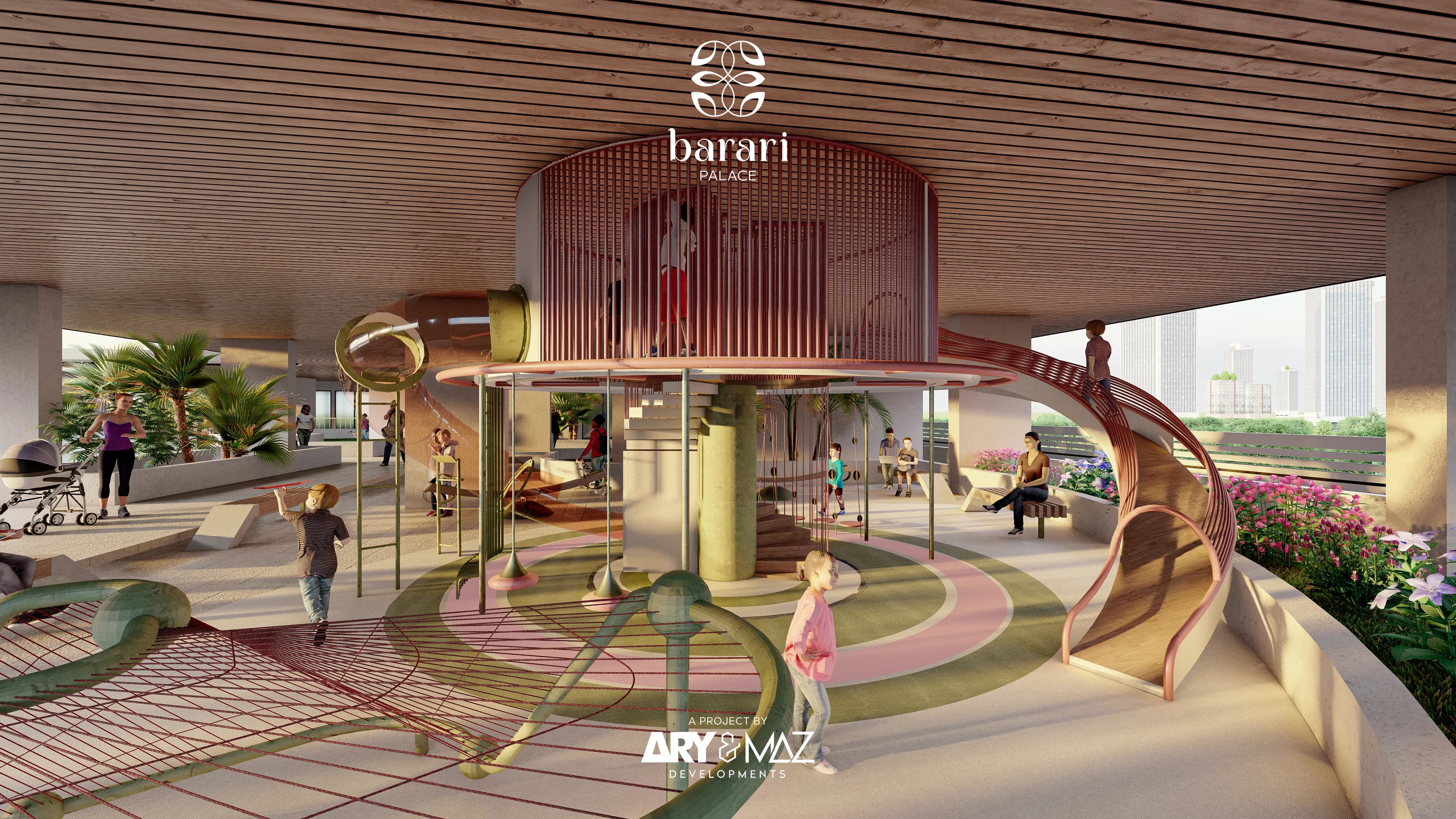 Barari Palace amenity Kids Play Area - Wadi Al Safa 3, Dubai - by ARY & MAZ Developments