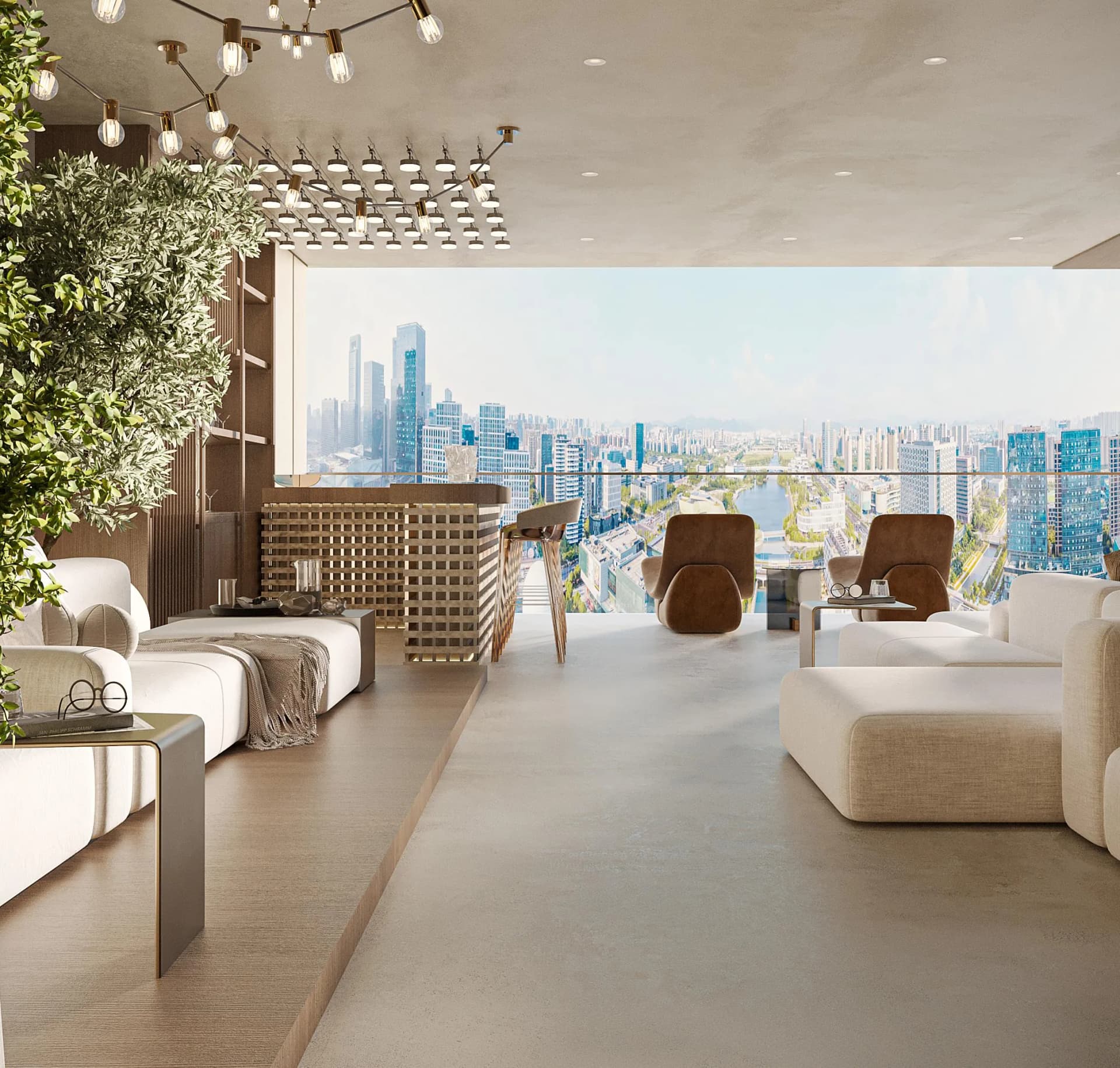 Barari Palace amenity Rooftop Lounge in Wadi Al Safa 3, Dubai, by ARY & MAZ Developments