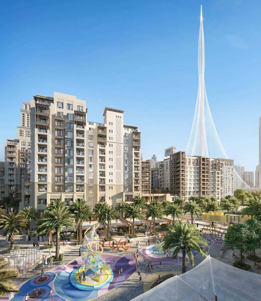 Bayshore at Creek Beach exterior view - Dubai Creek Harbour, Dubai - by Emaar
