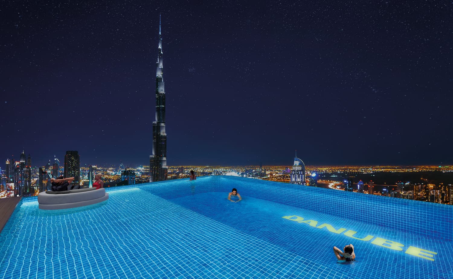 Bayz 101 amenity Infinity Pool - Business Bay, Dubai - by Danube