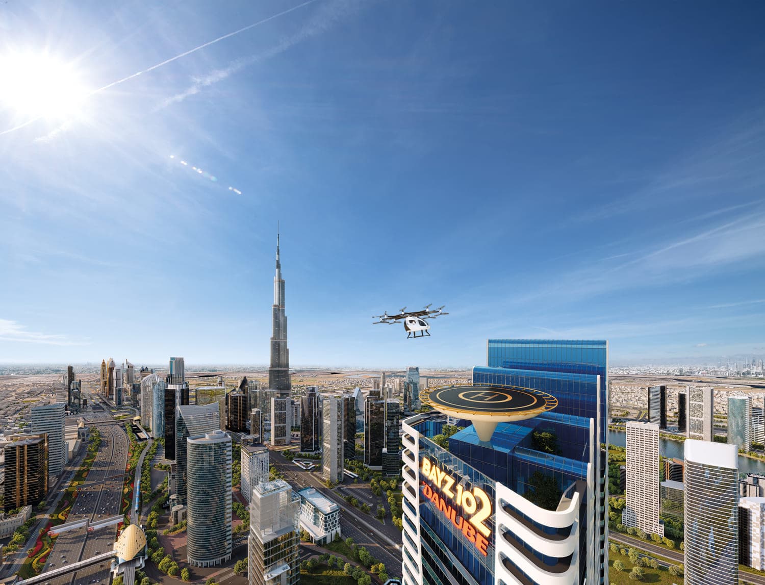 Bayz 102 amenity Air Taxi - Business Bay, Dubai - by Danube