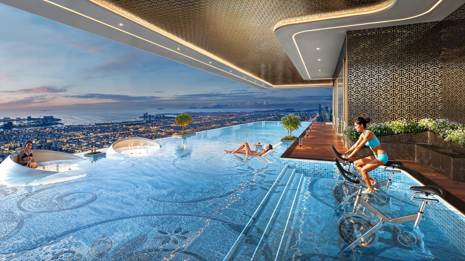 Bayz 102 amenity Aquatic Gym - Business Bay, Dubai - by Danube
