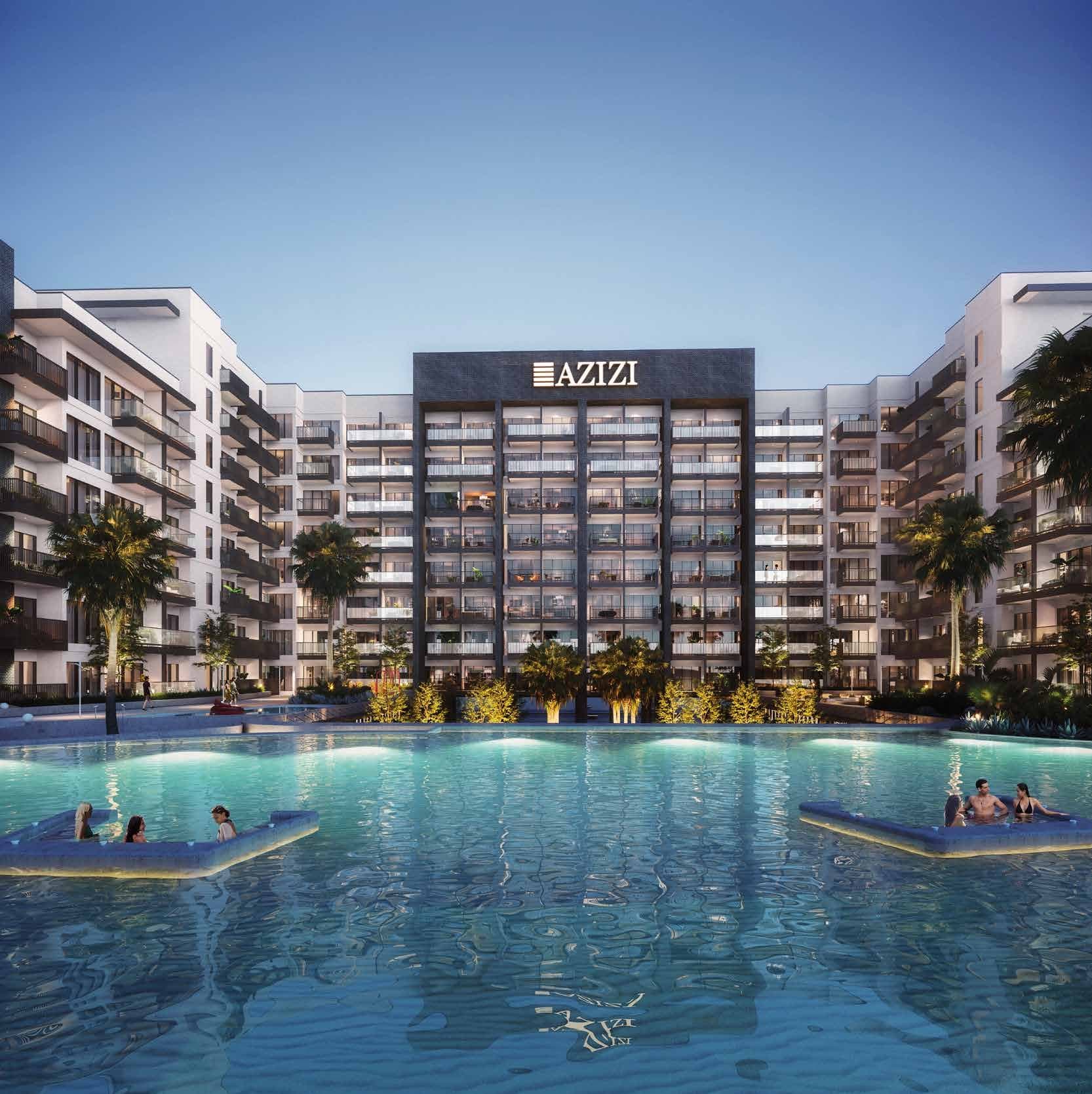 Beach Oasis 1 and 2 amenity Swimming Pool in Dubai Studio City, Dubai, by Azizi