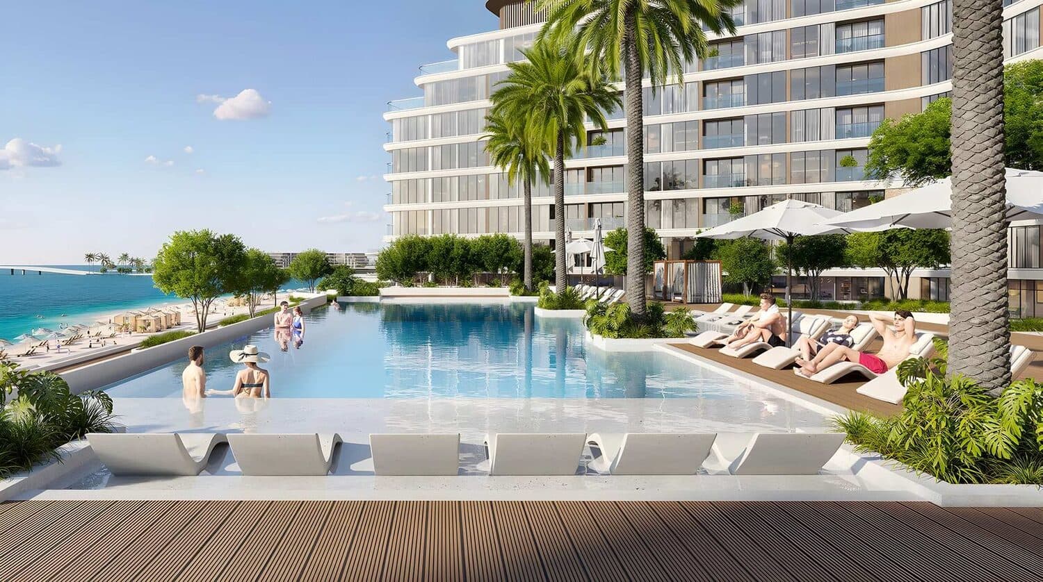 Beach Residences at Siniya Island amenity Infinity Swimming Pool - Siniya Island, Dubai - by Sobha