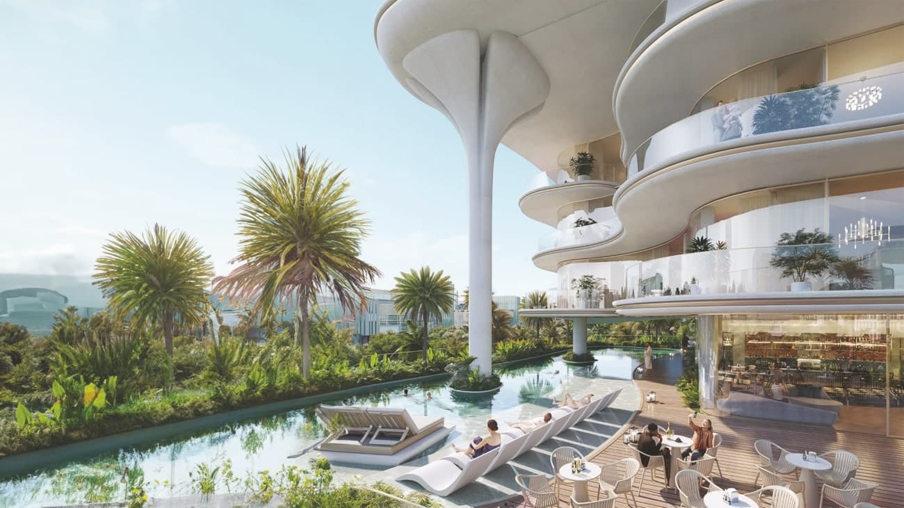 Beach Walk amenity Swimming Pool - Dubai Islands, Dubai - by Imtiaz Development