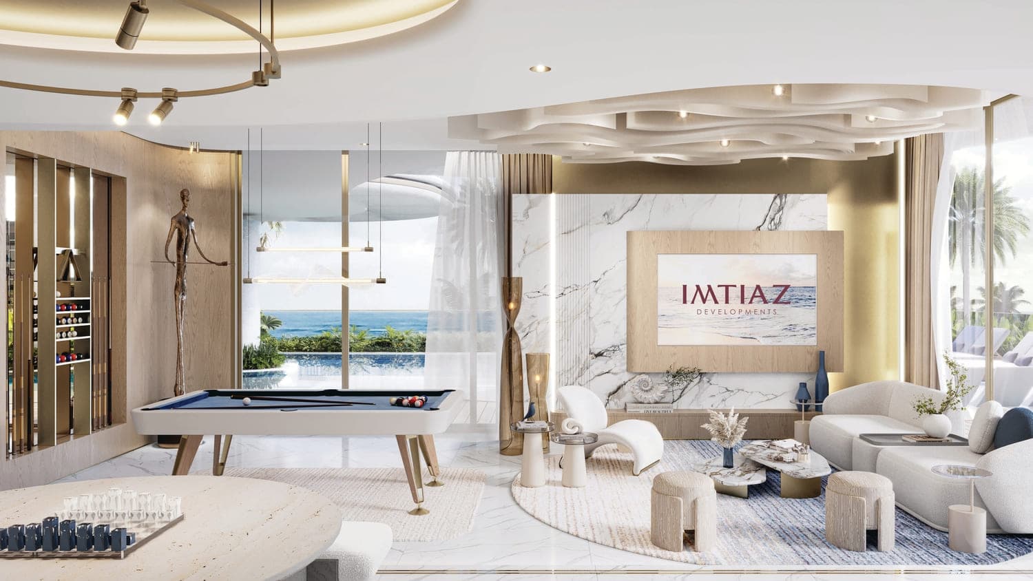 Beach Walk Grand 2 amenity Clubhouse - Dubai Islands, Dubai - by Imtiaz Development