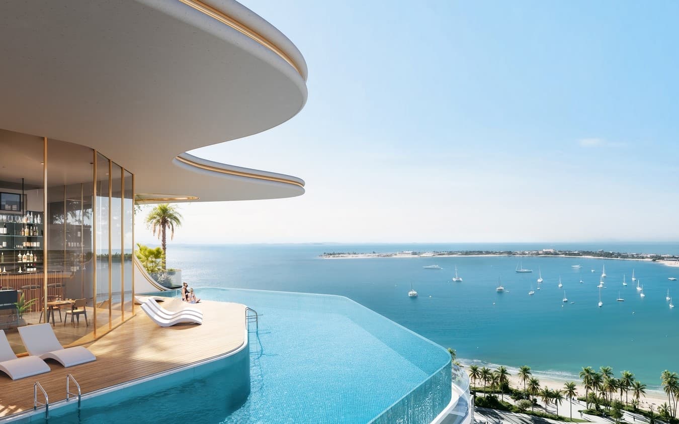 Beach Walk Grand amenity Infinity Pool - Dubai Islands, Dubai - by Imtiaz Development