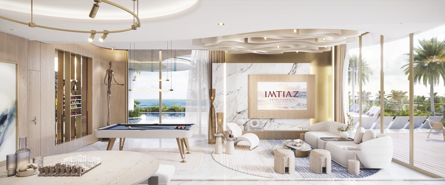 Beach Walk Residence II amenity Club Room - Dubai Islands, Dubai - by Imtiaz Development