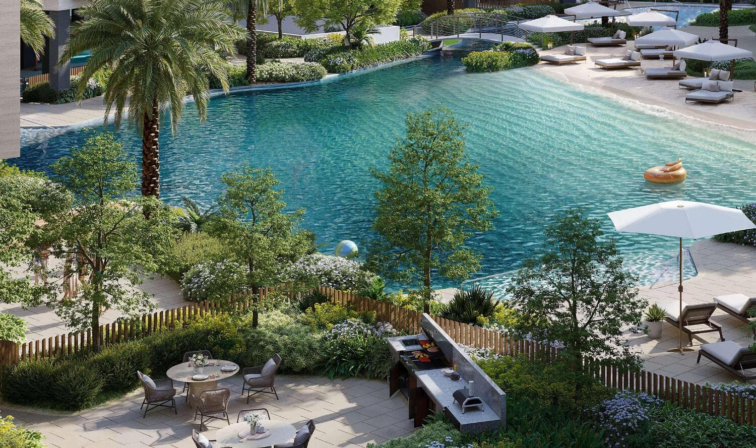 Belgravia Gardens amenity Bbq Deck - Wadi Al Safa 2, Dubai - by Ellington