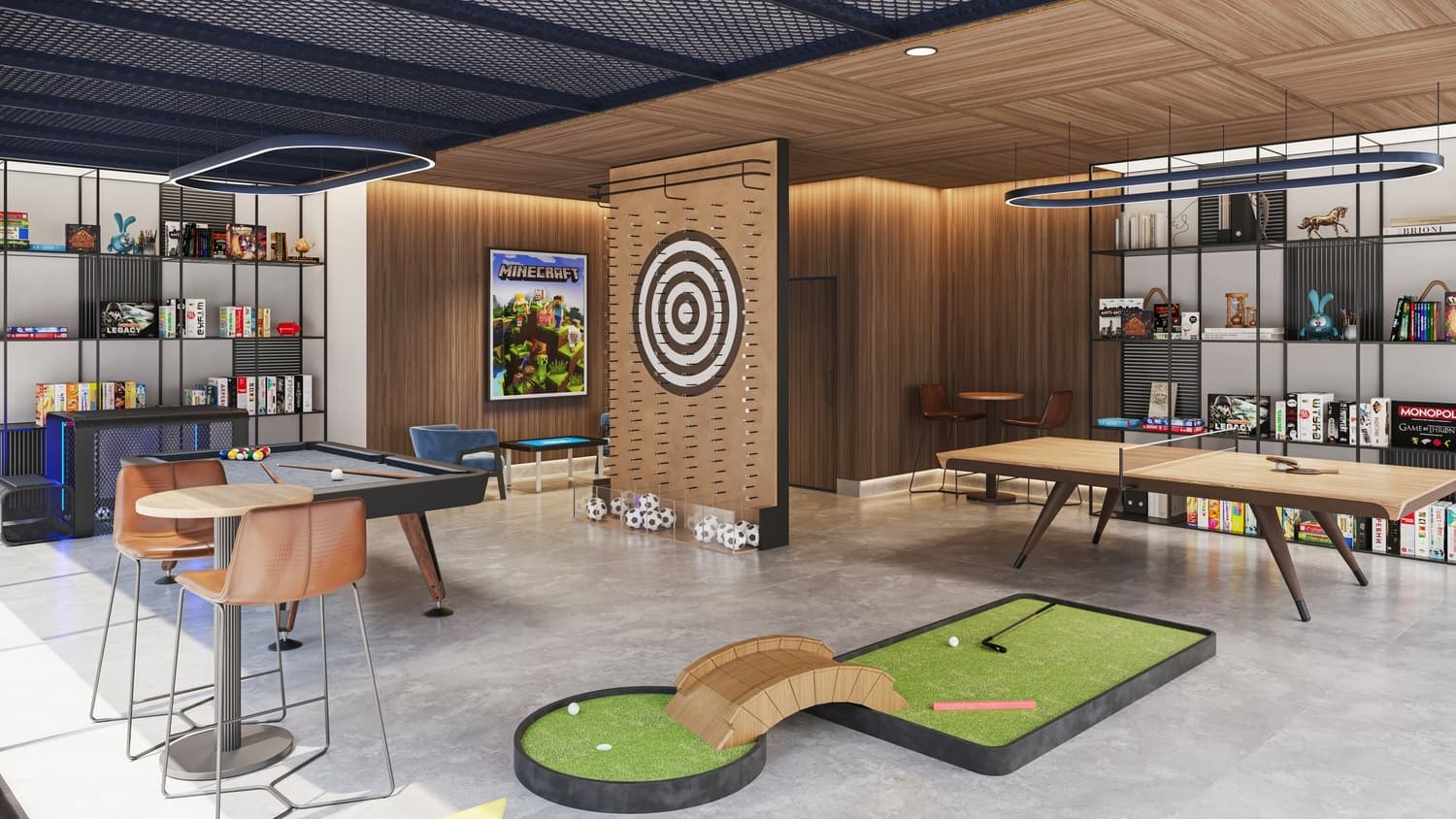 Belgravia Gardens amenity Game Station Room - Wadi Al Safa 2, Dubai - by Ellington