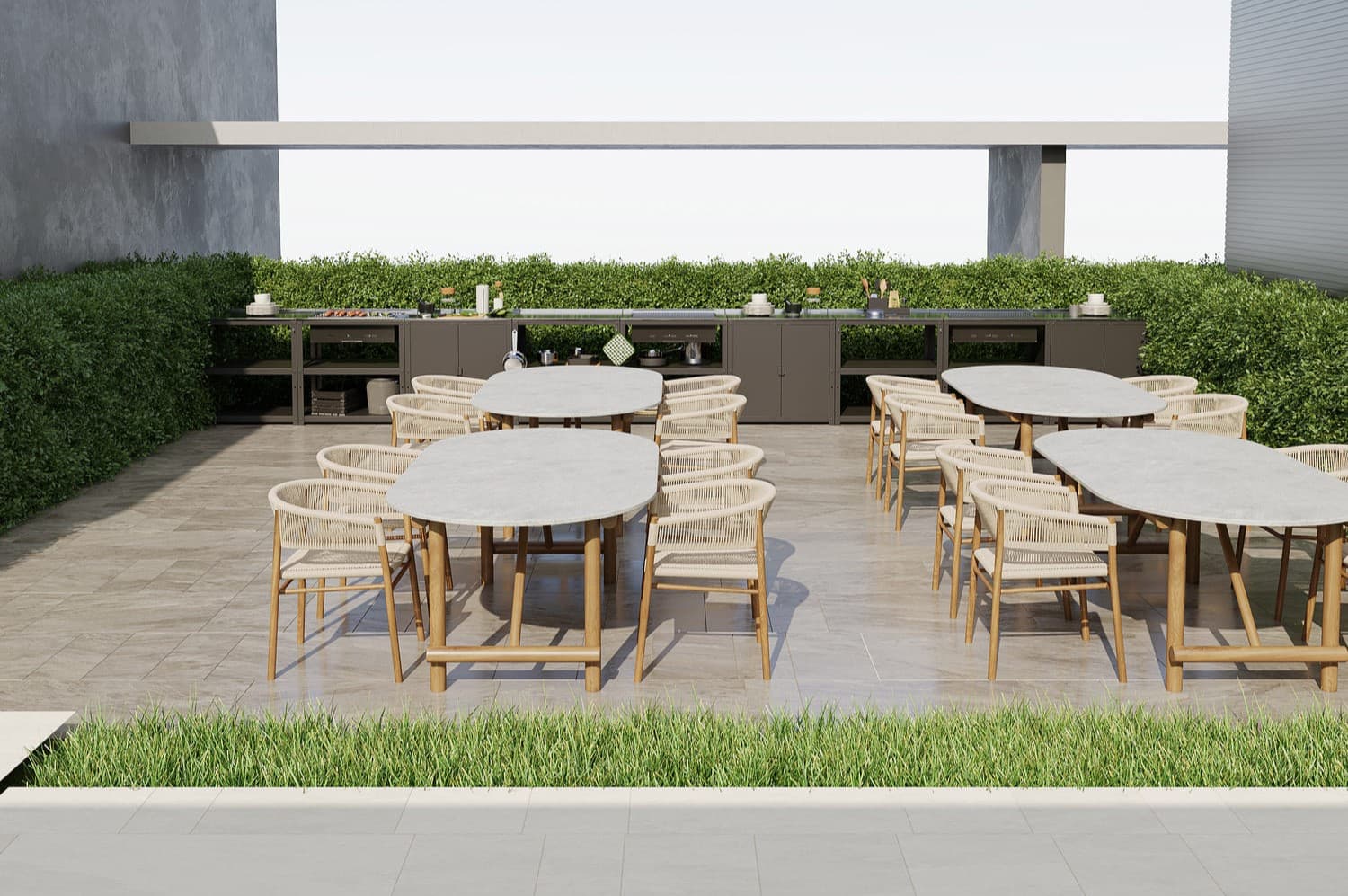 Belle Rêve amenity Barbeque & Party Area - JVC (Jumeirah Village Circle), Dubai - by Zimaya Properties