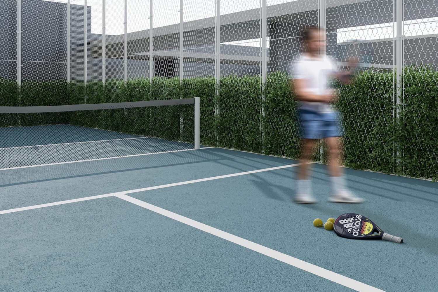 Belle Rêve amenity Pickleball Court - JVC (Jumeirah Village Circle), Dubai - by Zimaya Properties