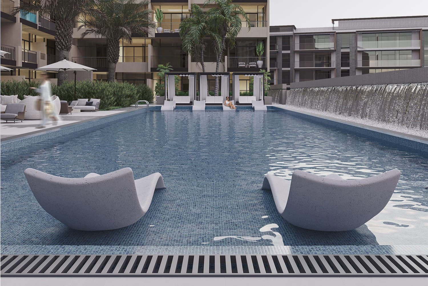 Belle Rêve amenity Swimming Pool - JVC (Jumeirah Village Circle), Dubai - by Zimaya Properties