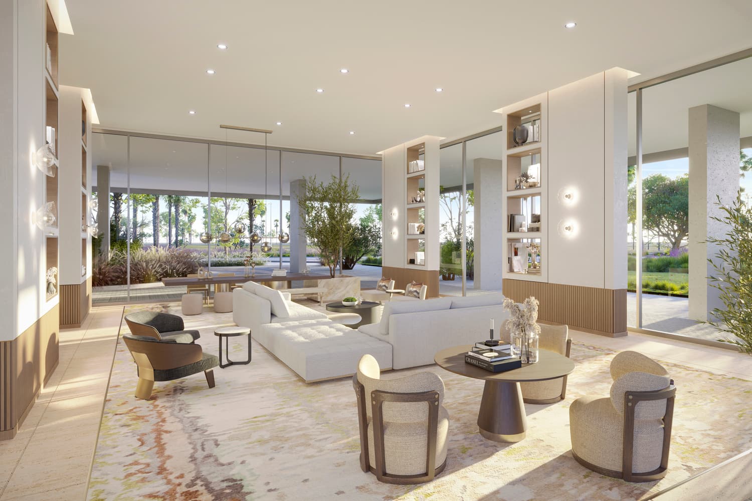 Berkeley Place amenity Lobby Workstation - Sobha Hartland, Dubai - by Ellington