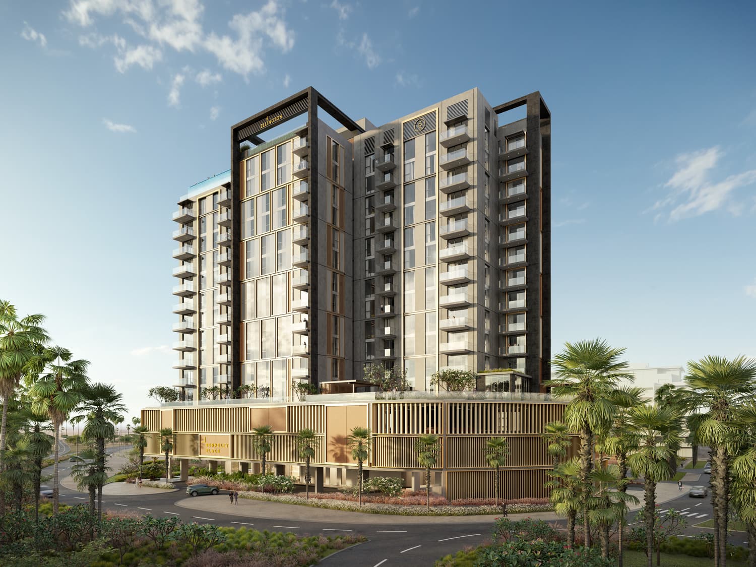 Berkeley Place exterior view - Sobha Hartland, Dubai - by Ellington