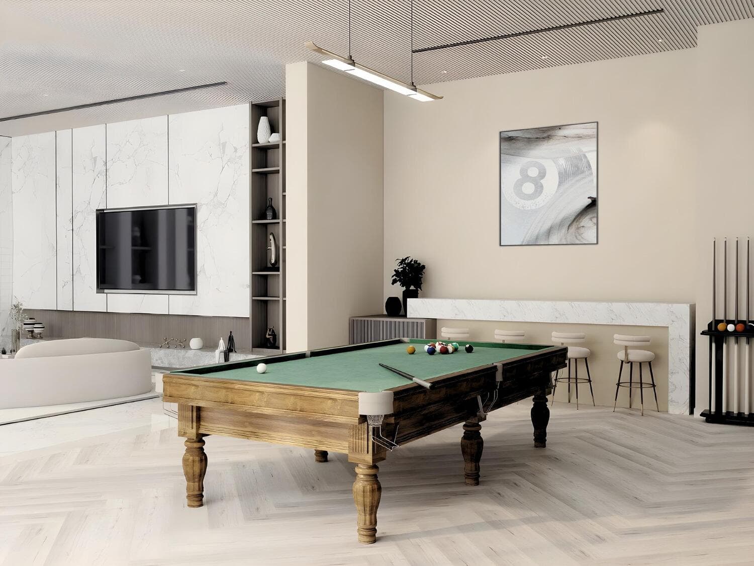 Berkeley Square amenity Billiards Corner in JVC (Jumeirah Village Circle), Dubai, by Prestige One Developments