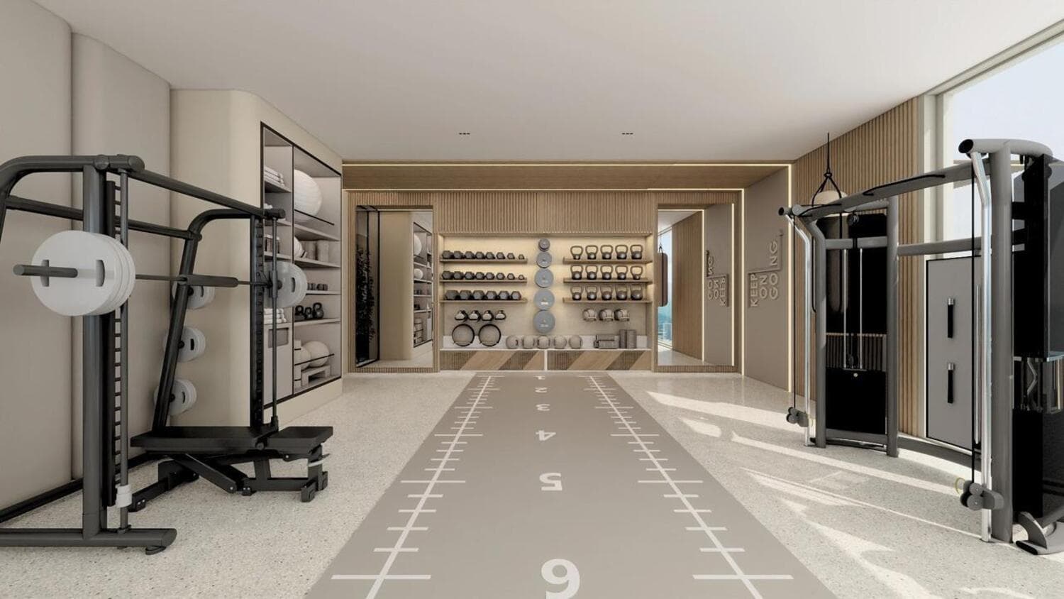Berkeley Square amenity Indoor Gym in JVC (Jumeirah Village Circle), Dubai, by Prestige One Developments