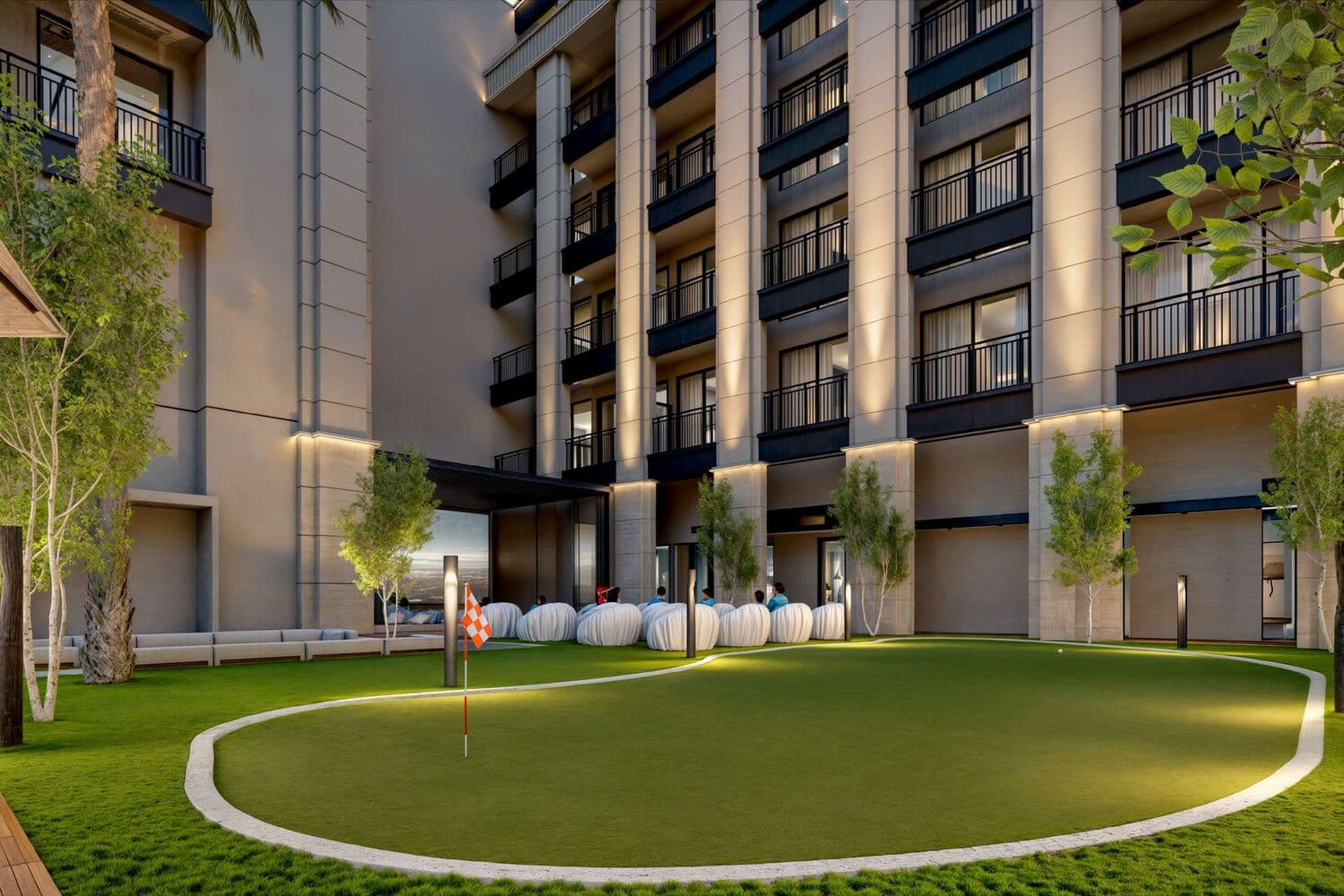 Berkeley Square amenity Mini Golf in JVC (Jumeirah Village Circle), Dubai, by Prestige One Developments