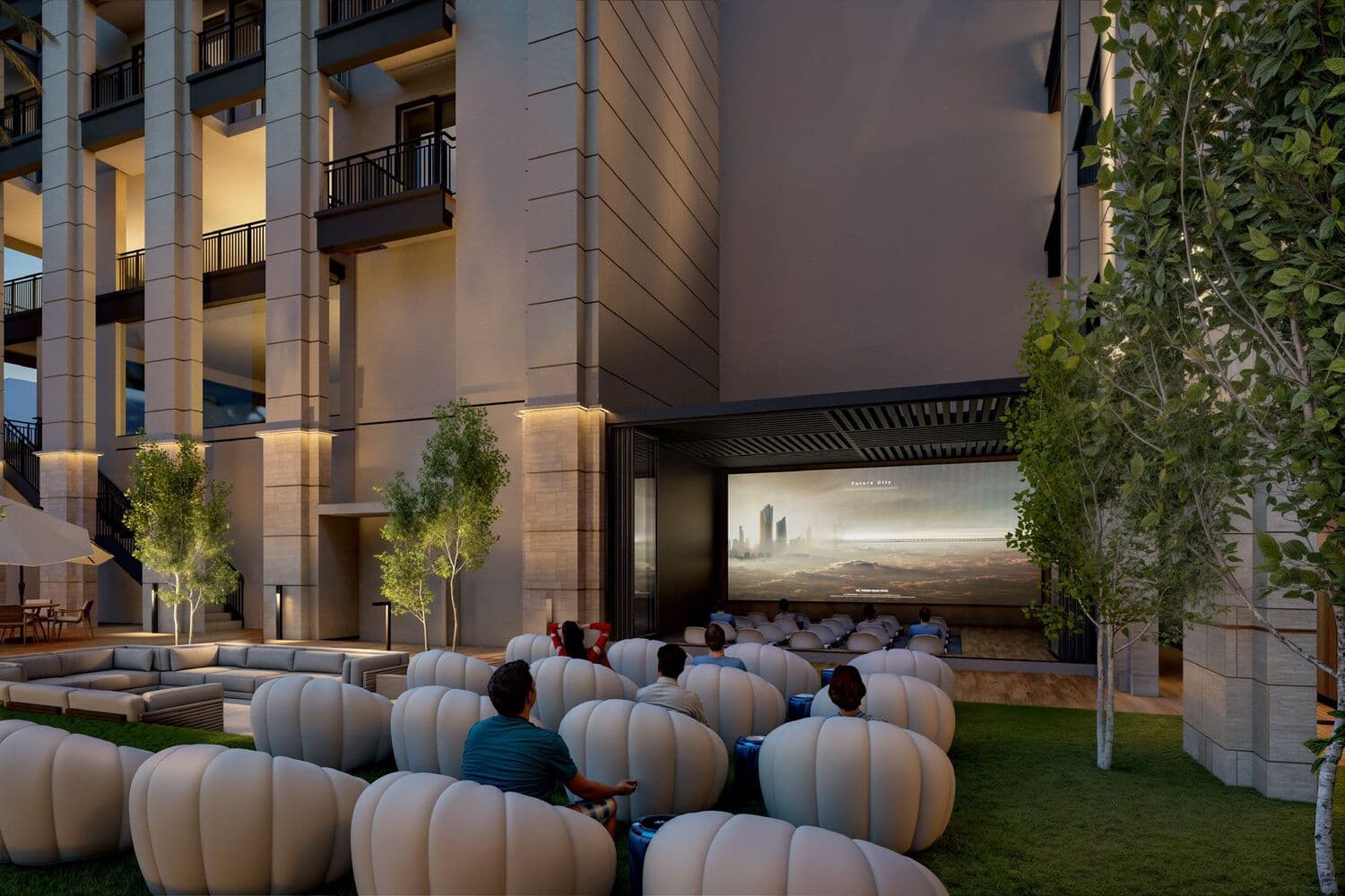 Berkeley Square amenity Outdoor Cinema in JVC (Jumeirah Village Circle), Dubai, by Prestige One Developments