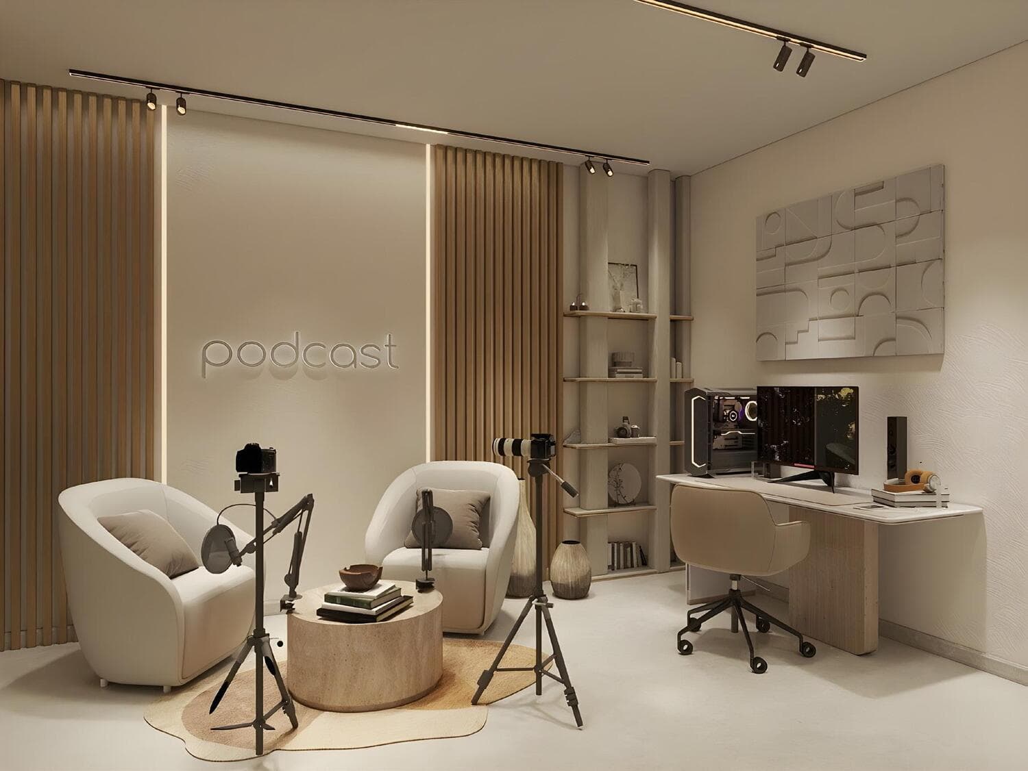 Berkeley Square amenity Podcast Room in JVC (Jumeirah Village Circle), Dubai, by Prestige One Developments