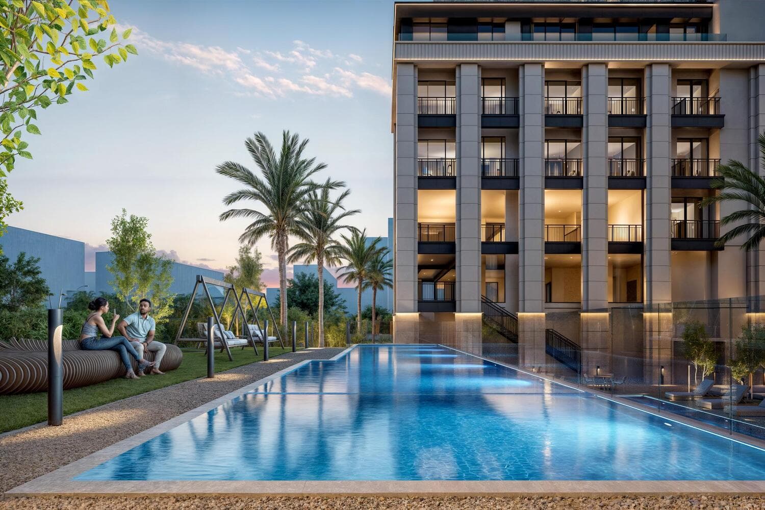 Berkeley Square amenity Pool Retreat - JVC (Jumeirah Village Circle), Dubai - by Prestige One Developments