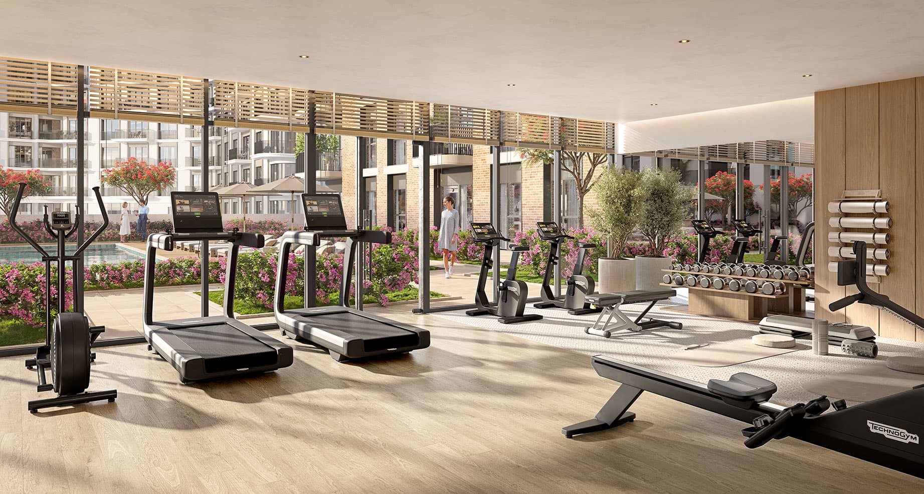 Berkshire Park amenity Gym - Town Square, Dubai - by Nshama Group
