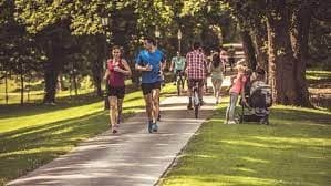 Beverly Boulevard amenity Jogging / Walking Track - Arjan, Dubai - by HMB Homes Real Estate Development