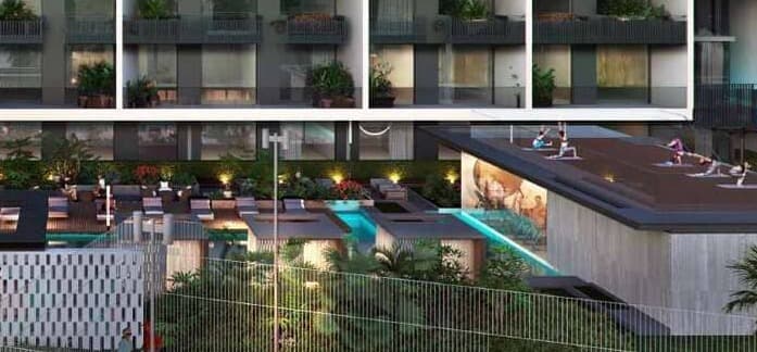 Beverly Boulevard amenity Outdoor Lounge And Cinema - Arjan, Dubai - by HMB Homes Real Estate Development