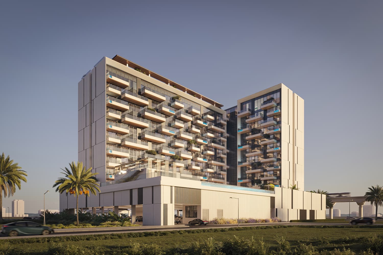 Beverly Gardens exterior view - Discovery Gardens, Dubai - by HMB Homes Real Estate Development