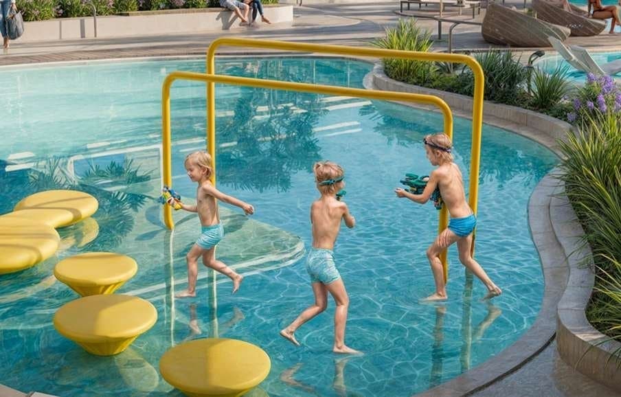Beverly Grande amenity Kids Pool Zone - Dubai Motor City, Dubai - by HMB Homes Real Estate Development