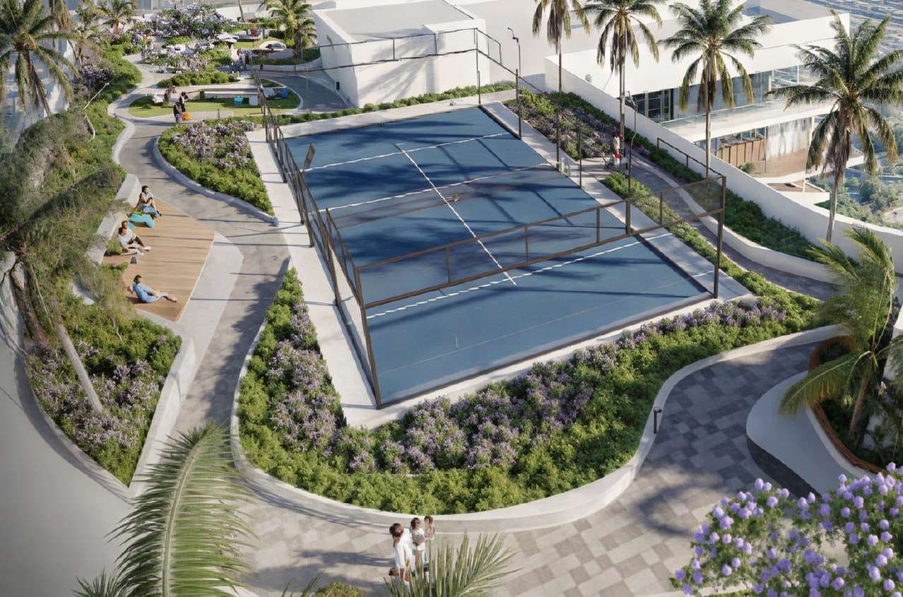 Beverly Grande amenity Padel Court - Dubai Motor City, Dubai - by HMB Homes Real Estate Development