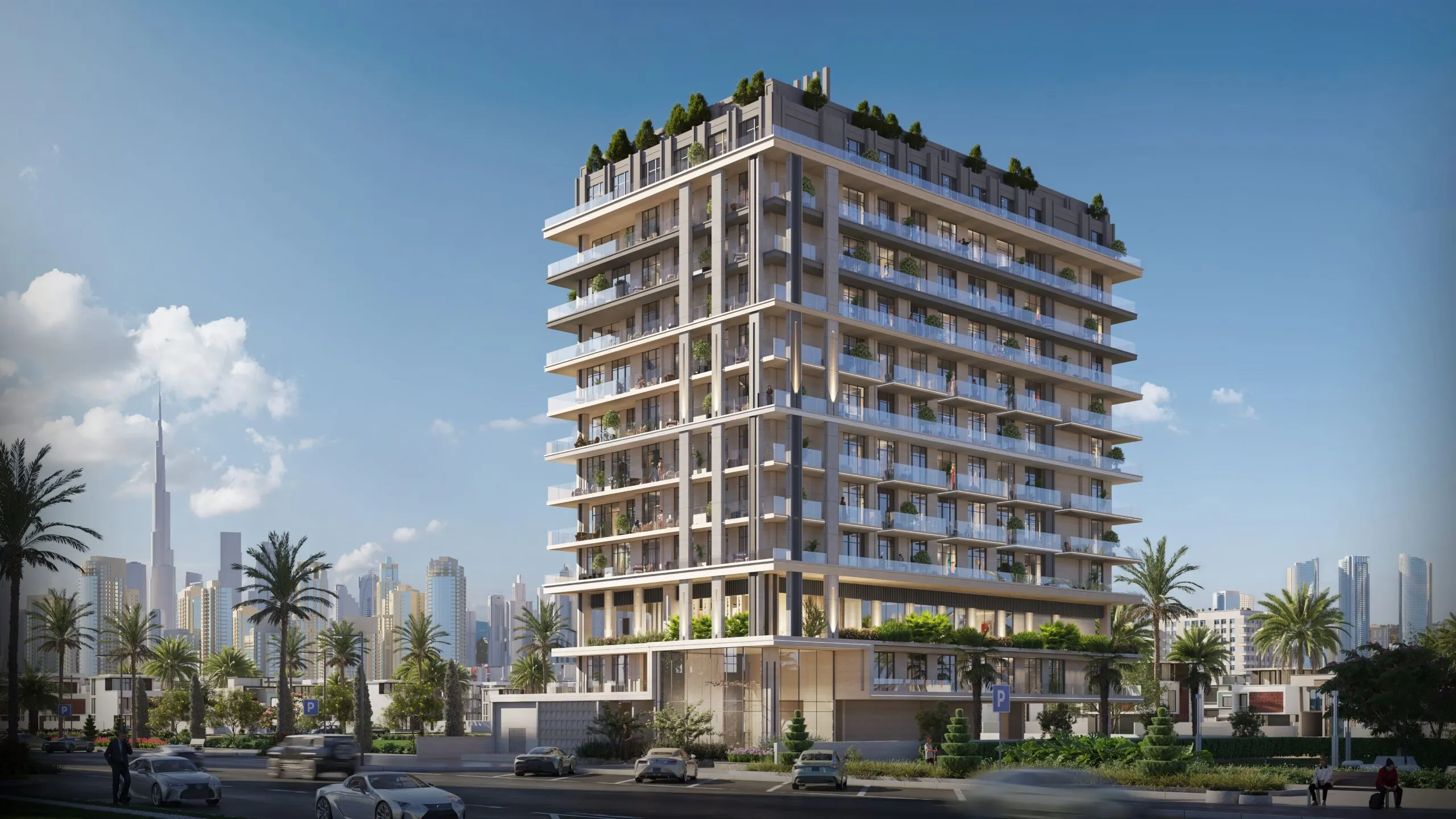 Beverly Park exterior view - Dubailand Residence Complex, Dubai - by HMB Homes Real Estate Development