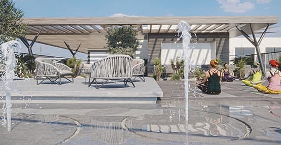 Beverly Residence 2 amenity Designated Yoga Area - JVC (Jumeirah Village Circle), Dubai - by HMB Homes Real Estate Development