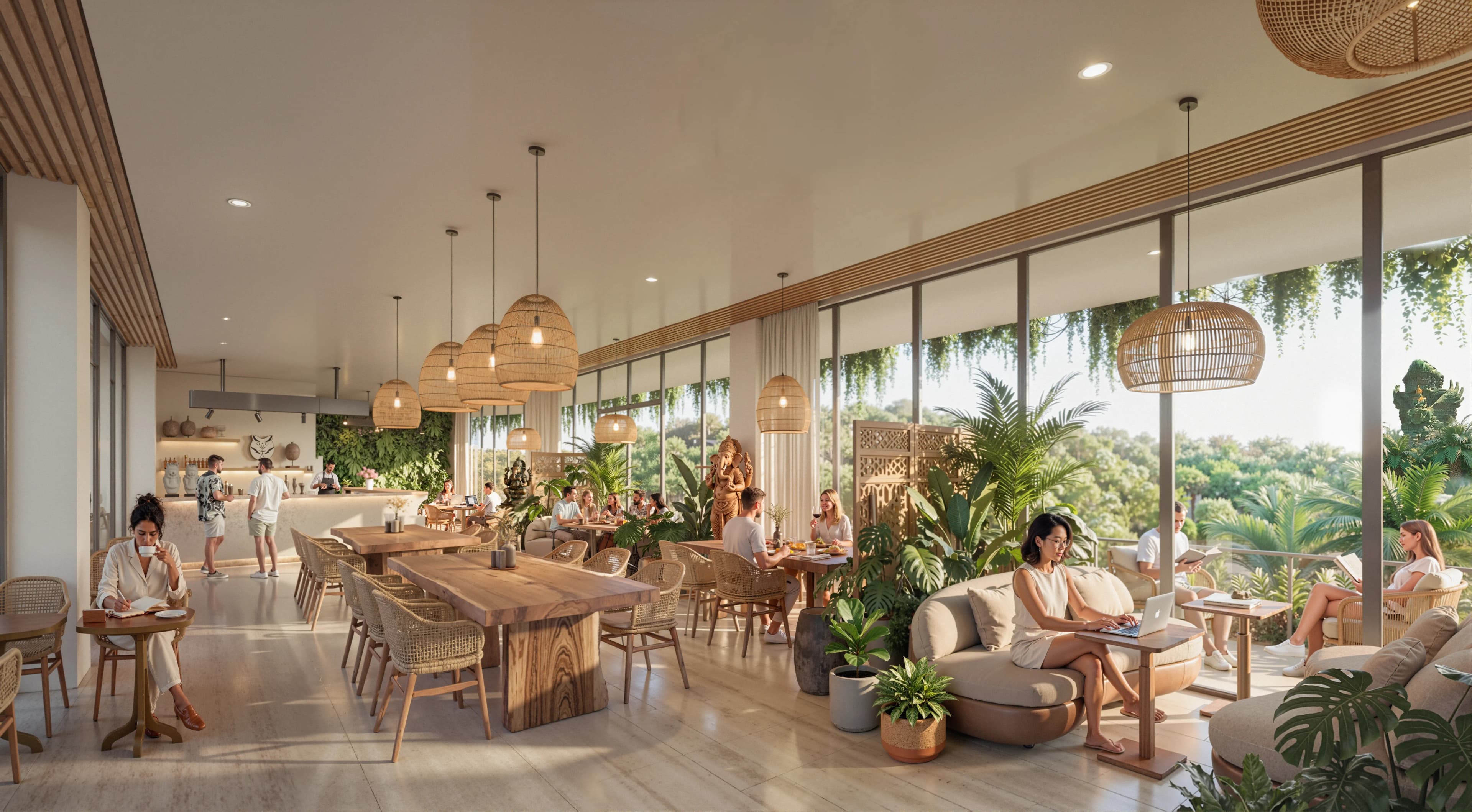 BH Residence amenity Restaurant - Benoa, Dubai - by Embrace Development