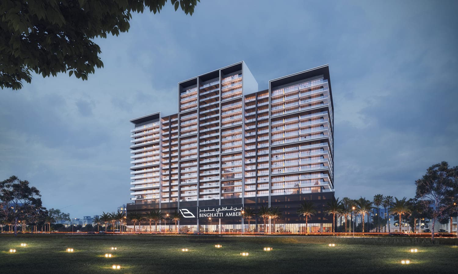 Binghatti Amber exterior view - JVC (Jumeirah Village Circle), Dubai - by Binghatti