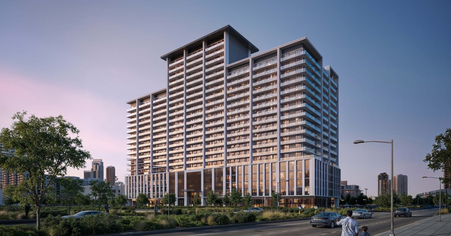 Binghatti Amberhall exterior view - JVC (Jumeirah Village Circle), Dubai - by Binghatti