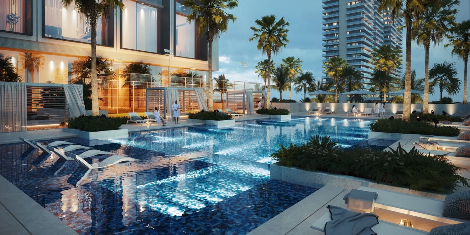 Binghatti Apex amenity Swimming Pool in JVC (Jumeirah Village Circle), Dubai