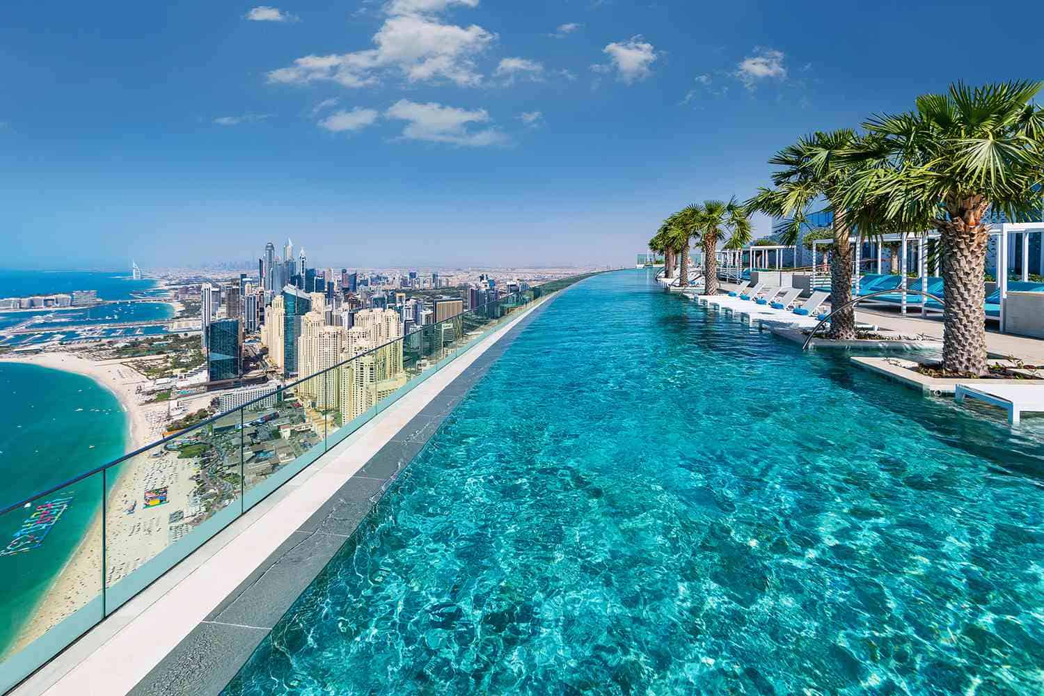 Binghatti Canal amenity Infinity Pool - Business Bay, Dubai - by Binghatti